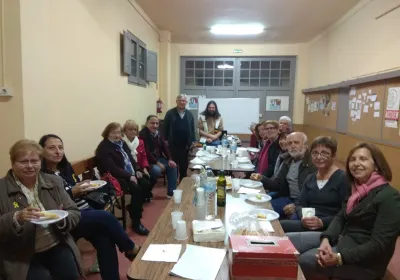 Cena del hambre en la Parroquia Sant Josep de Hospitalet de Llobregat