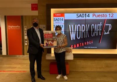 Nuestro agradecimiento al banco de Santander