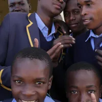 Grupo de estudiante de Zimbaue