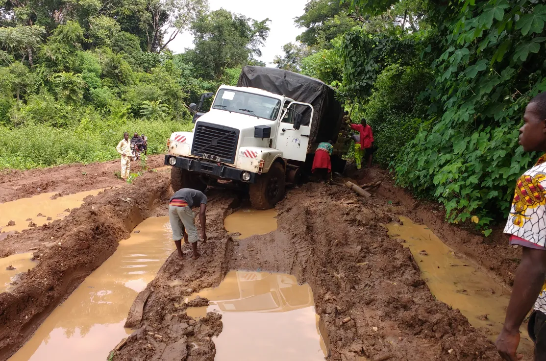 Falta de carreteras en Bangassou