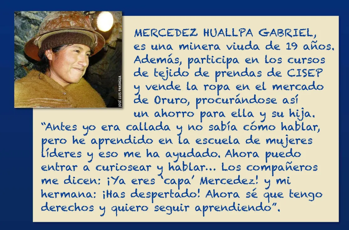 Mujeres mineras en Japo, Bolivia