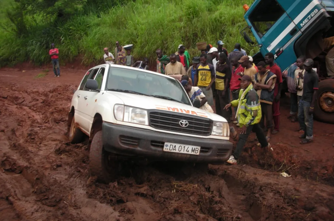 Falta de carreteras en Bangassou