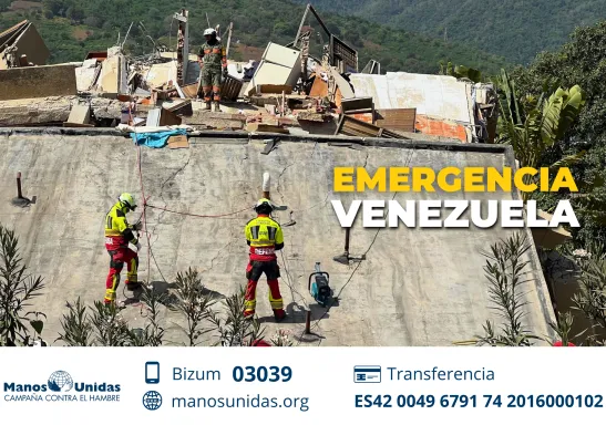Terremoto en Venezuela: Manos Unidas abre una cuenta de emergencia para apoyar a la población afectada