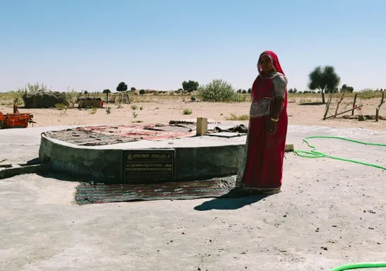 Llevamos agua limpia a 3.500 personas en Rajastán (India). Manos Unidas