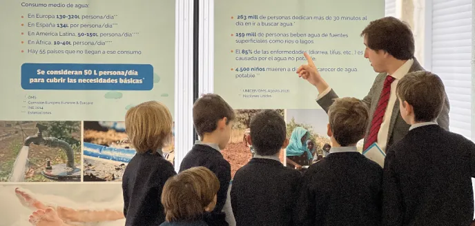 Exposición del Agua en el colegio El Redín de Pamplona