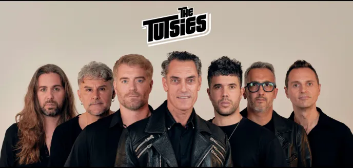 Cartel oficial del concierto de The Tutsies en 2026 a favor de Manos Unidas Barcelona