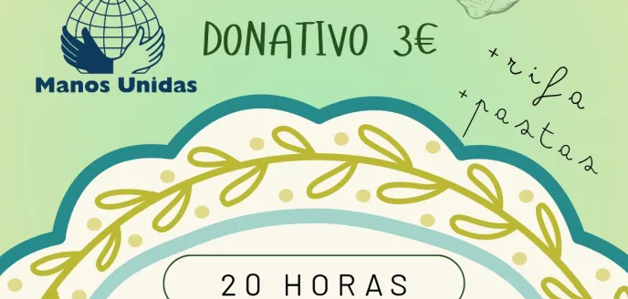Tarde solidaria a favor de Manos Unidas