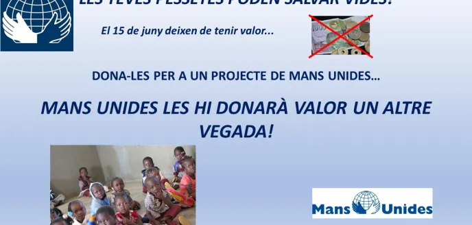 Tus pesetas pueden salvar vidas