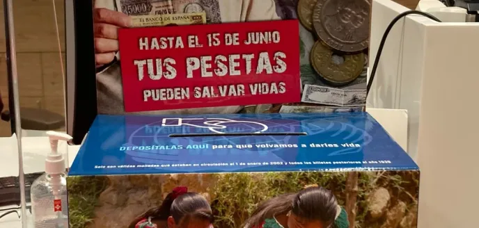 Huchas en las oficinas del Banco Santander