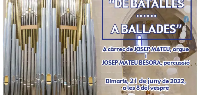 Concierto de órgano y percusión en Valls