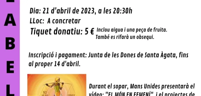 Cena solidaria en Vilabella