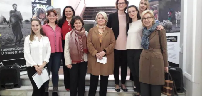 Inauguración de la exposición "La Mujer del Siglo XXI" de Manos Unidas Valencia en la Facultad de Enfermería de la UCV