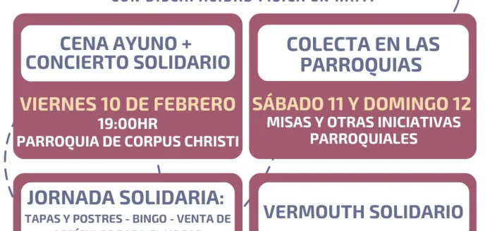 Actividades del Arciprestazgo Las Fuentes a favor de Manos Unidas