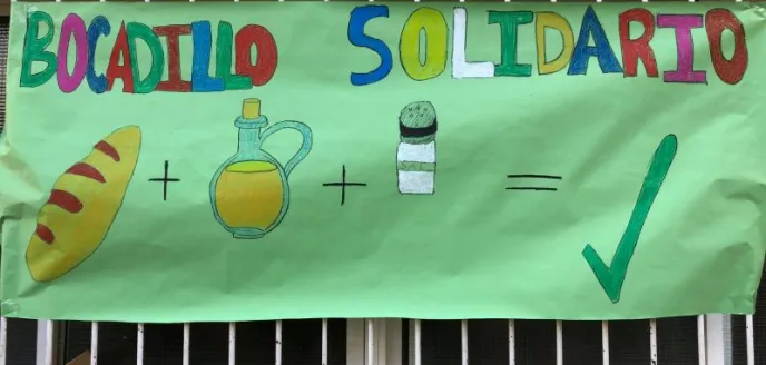 La comunidad educativa de Valencia también se solidariza con quienes sufren hambre.