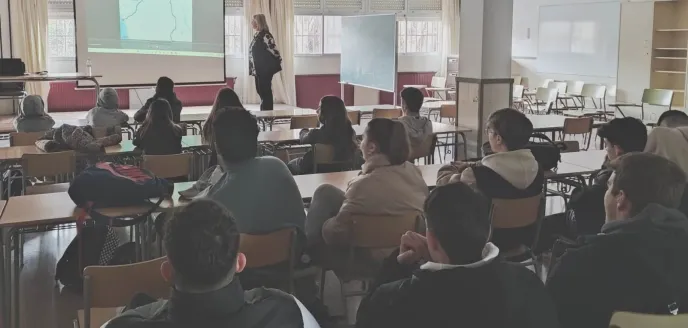 Charla en el Instituto de Burjassot. 