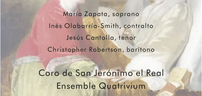 Cartel del concierto Requiem de  Mozart a beneficio de Manos Unidas