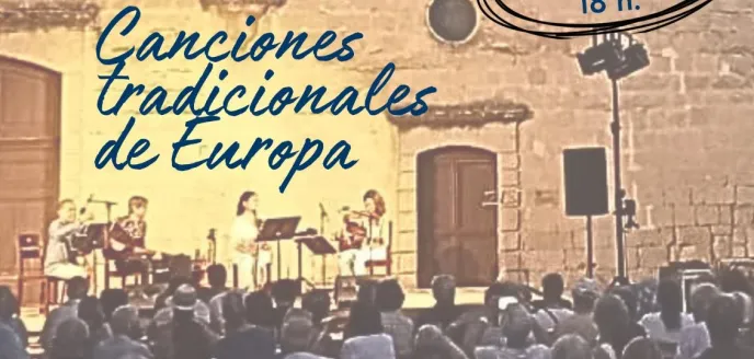Cartel del concierto en La Hiruela (Madrid) a beneficio de Manos Unidas