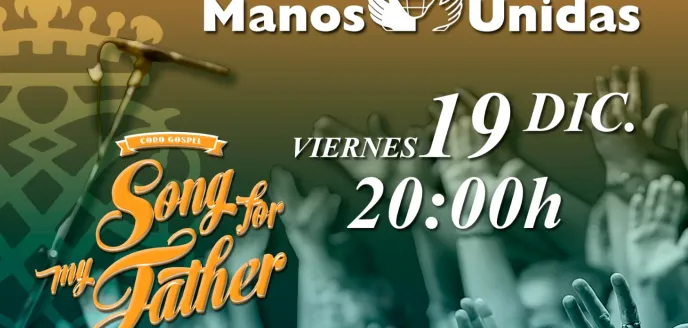 Cartel del concierto de Song for my Father a beneficio de Manos Unidas 2025