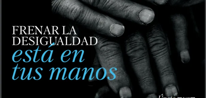 Cartel de la campaña 2023 de Manos Unidas