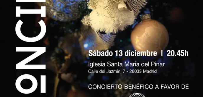 Cartel del Concierto de Navidad 2025 de Manos Unidas Madrid