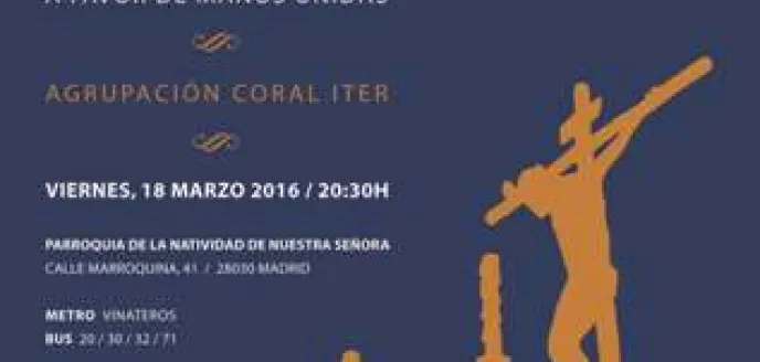 Cartel del concierto de Semana Santa de Manos Unidas
