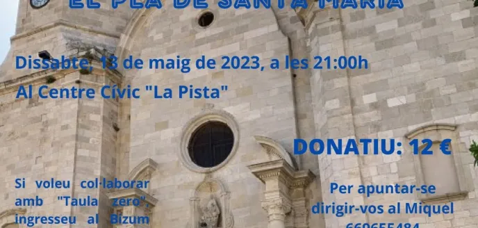 Cena Solidaria en El Pla de Santa Maria