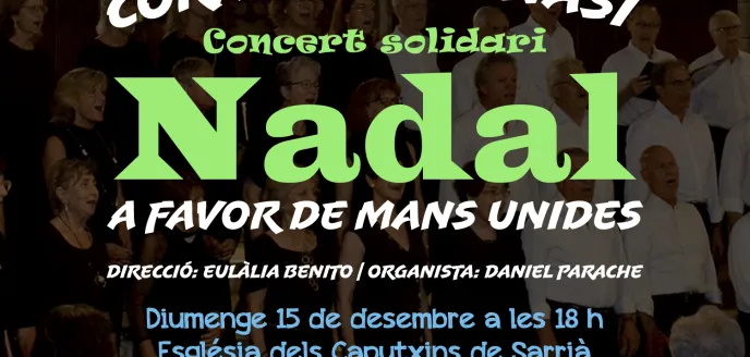 Concierto Solidario de Navidad de la Coral Sant Ignasi a favor de Manos Unidas