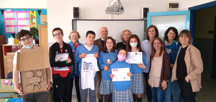 Entrega de premios del Festival de Clipmetrajes en el Colegio Santa Catalina Labouré de Pamplona