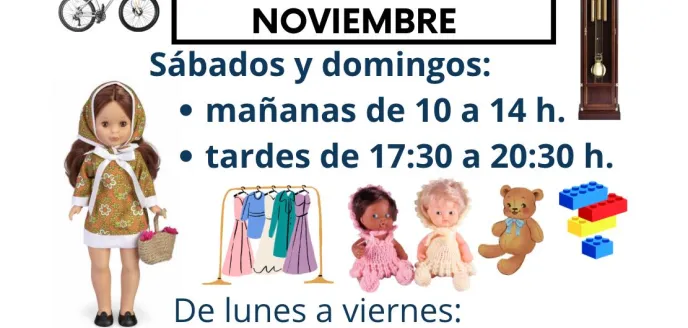 Cartel rastrillo solidario en Basílica - Parroquia de Santa Engracia