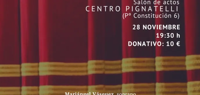 Cartel Concierto Solidario "Coros y romanzas de Zarzuela"