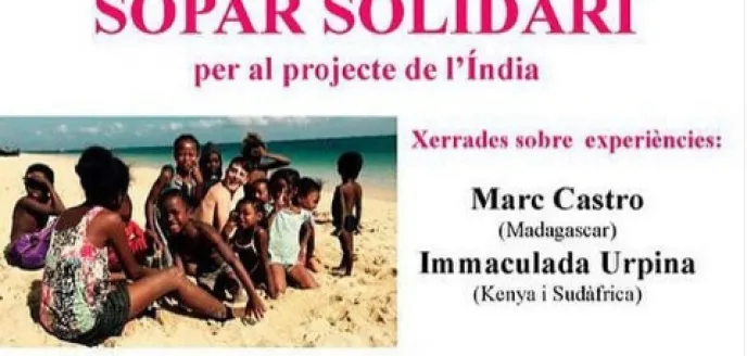 Cena solidaria en La Garriga