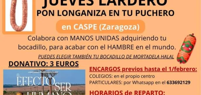 Jueves Lardero Solidario en Caspe
