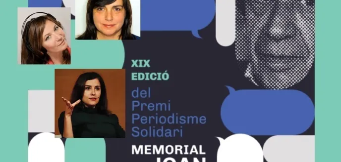 Fotocomposición con las periodistas premiadas en el Memorial Joan Gomis 2024 - Imagen: Foc Nou