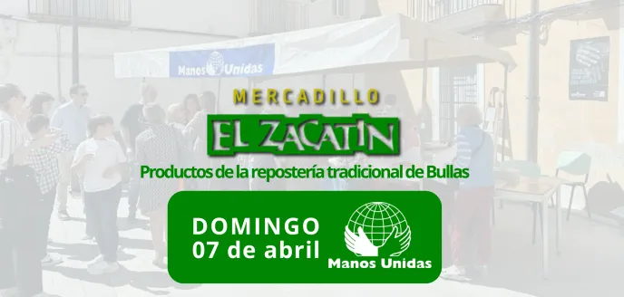 Mercadillo Solidario en Bullas, Manos Unidas