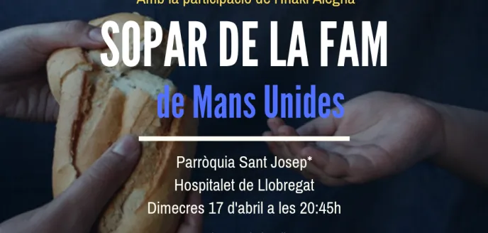 Cena del hambre en la Parroquia Sant Josep de Hospitalet de Llobregat