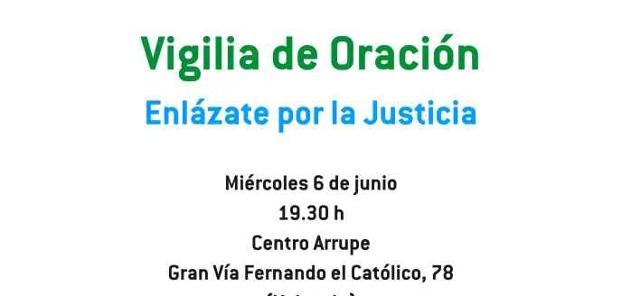 Vigilia Oración Enlázate Por La Justicia