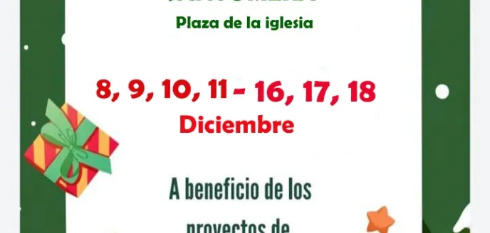 Cartel Mercadillo Solidario Santomera 