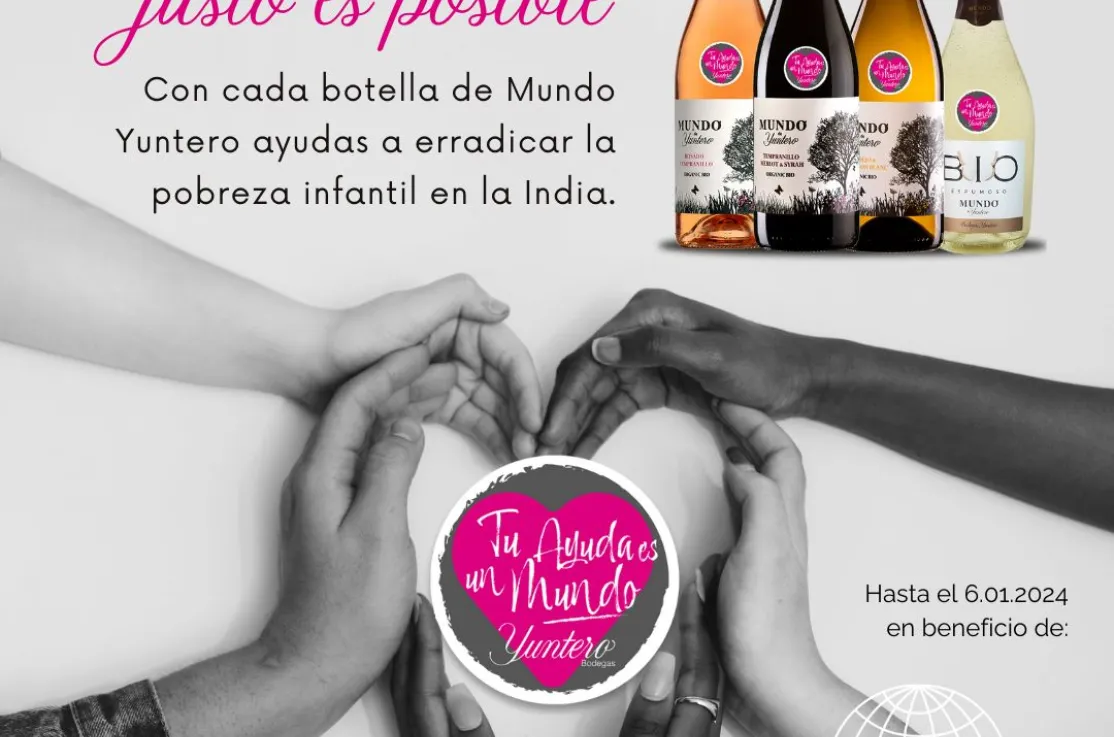 Campaña solidaria Bodegas Yuntero. Manos Unidas 