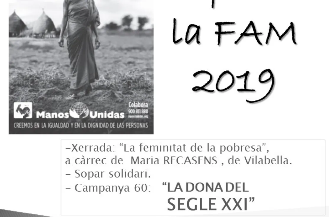 Cena Solidaria a beneficio de Manos Unidas