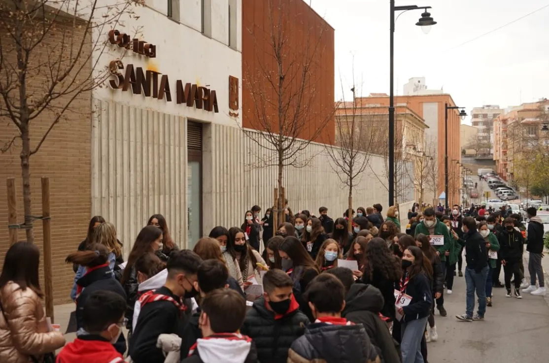 Marcha Solidaria contra el hambre en Onteniente de la comarcal de Manos Unidas Valencia. 