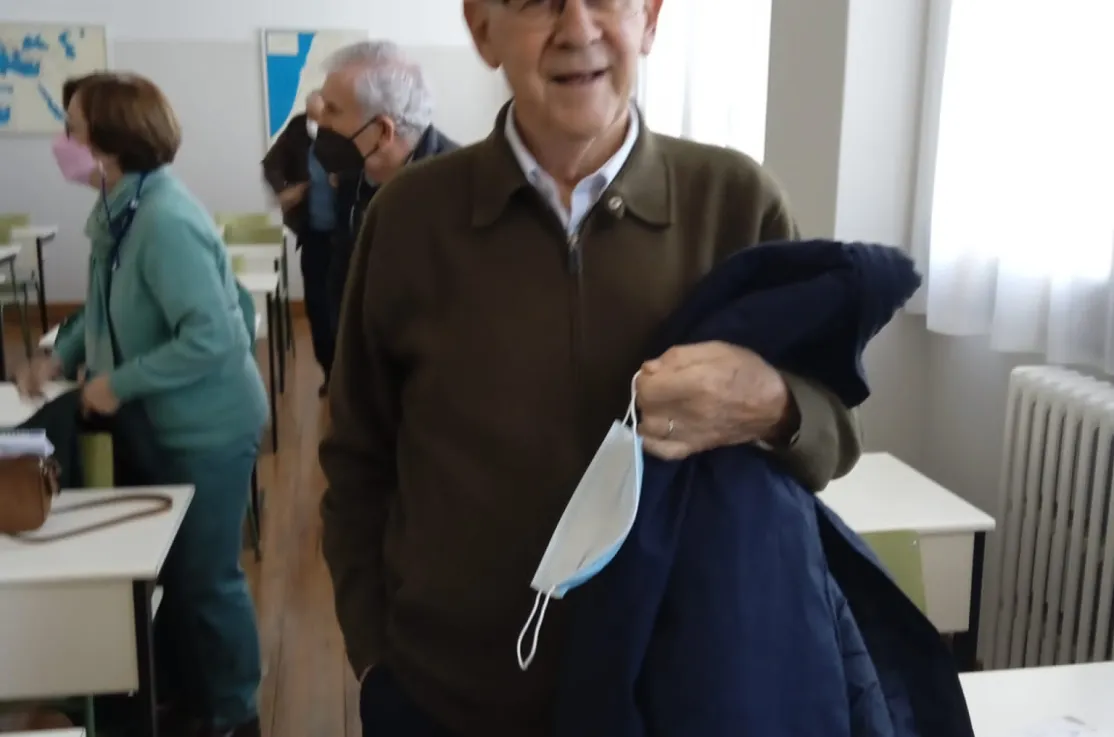 Visita del misionero Joaquín Castiella a la delegación de Pamplona