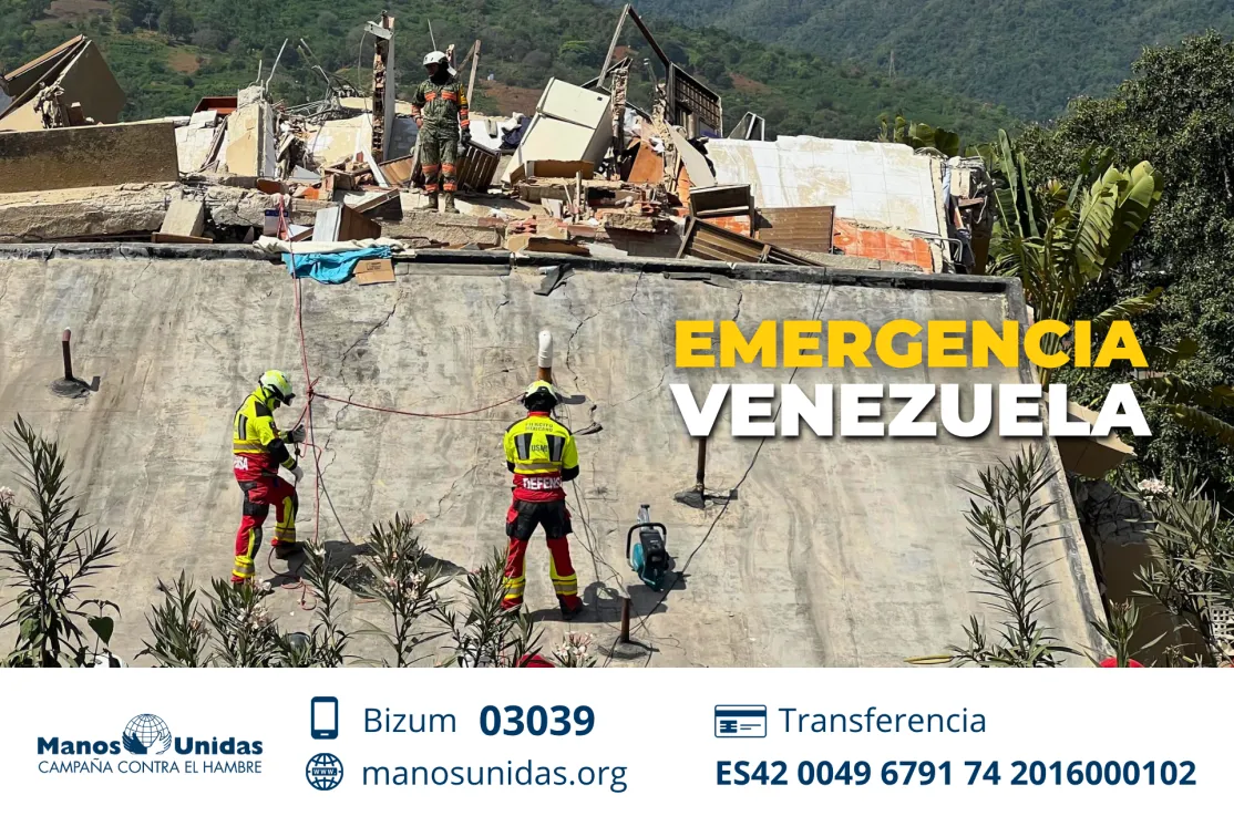 Terremoto en Venezuela: Manos Unidas abre una cuenta de emergencia para apoyar a la población afectada