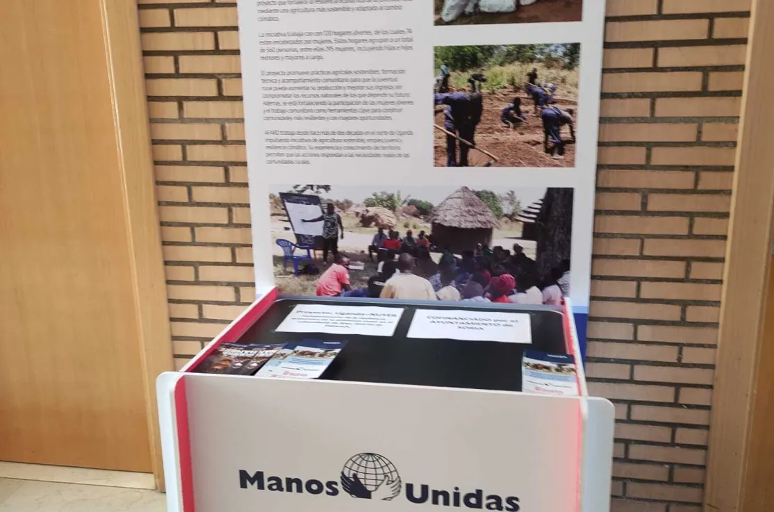 Stand informativo con folletos