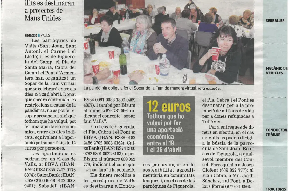 Cenas Solidarias VIRTUALES