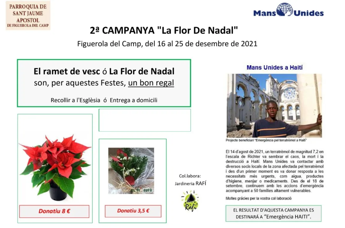 Campaña "La flor de Nadal" 2021