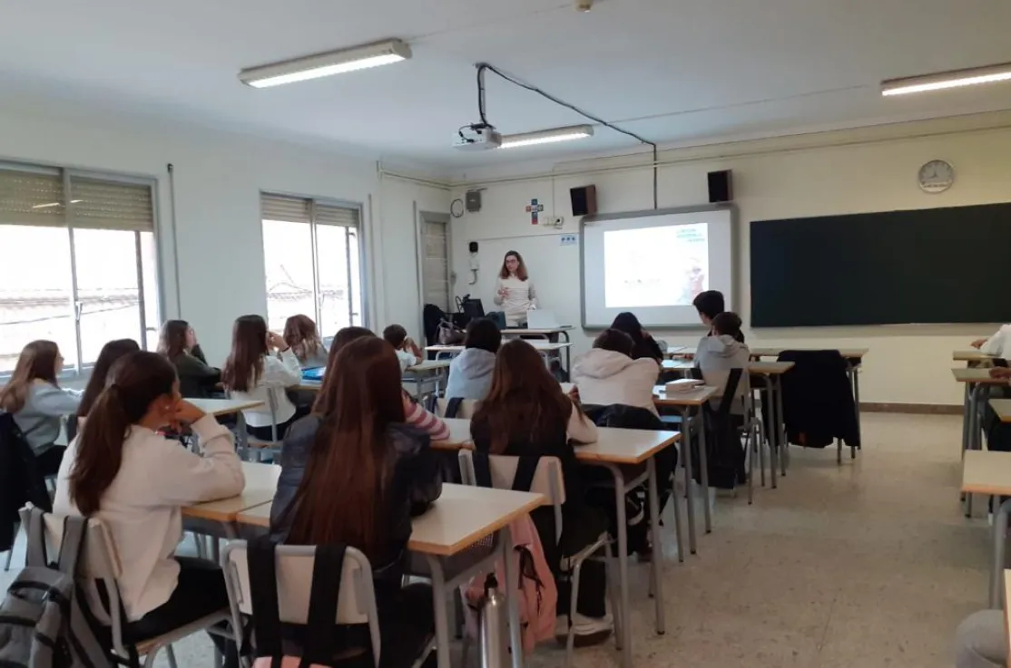 Charla en Colegio Lestonnac sobre la Marcha de la Solidaridad