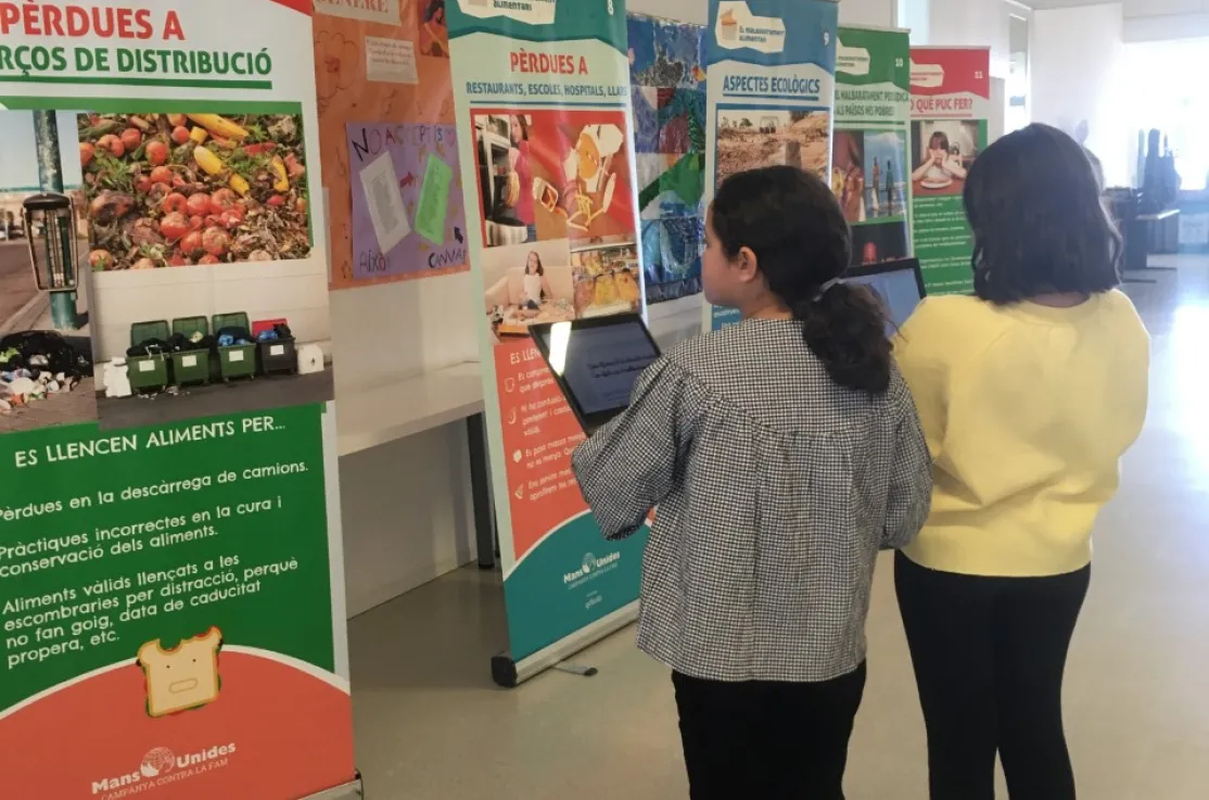 Exposición sobre el despilfarro alimentario