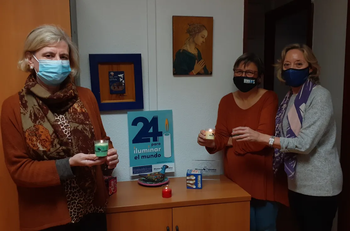 La delegación de Madrid en VIII campaña de las 24 horas de Manos Unidas.