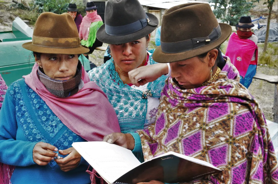 Pueblos Indígenas.Campesinas de la Parroquia Chugchilan/ Foto: Ana Pérez