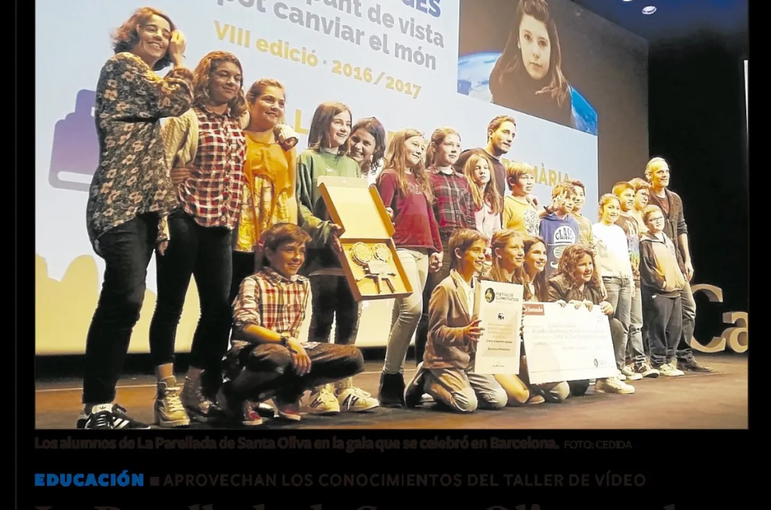 La escuela La Parellada de Santa Oliva a la Final de Clipmetrajes 